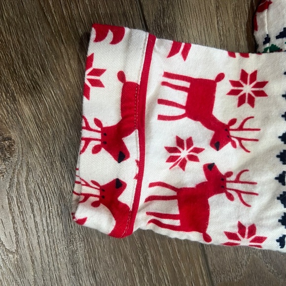 Hanna Andersson Dear Deer Holiday Flannel Scandinavian Night Shirt Nightgown M - Picture 12 of 12